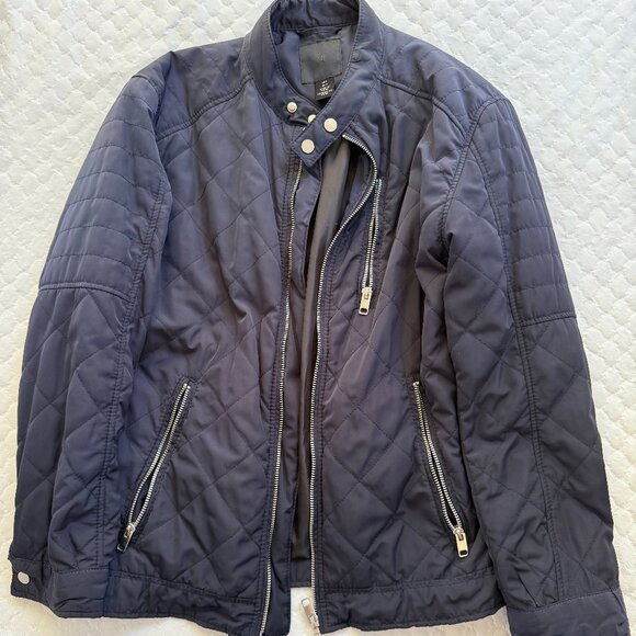 H&M Jacket Mens Navy Blue Small - Picture 1 of 4